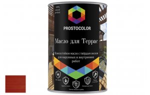 PROSTOCOLOR масло для террас махагон 2,2л вывод